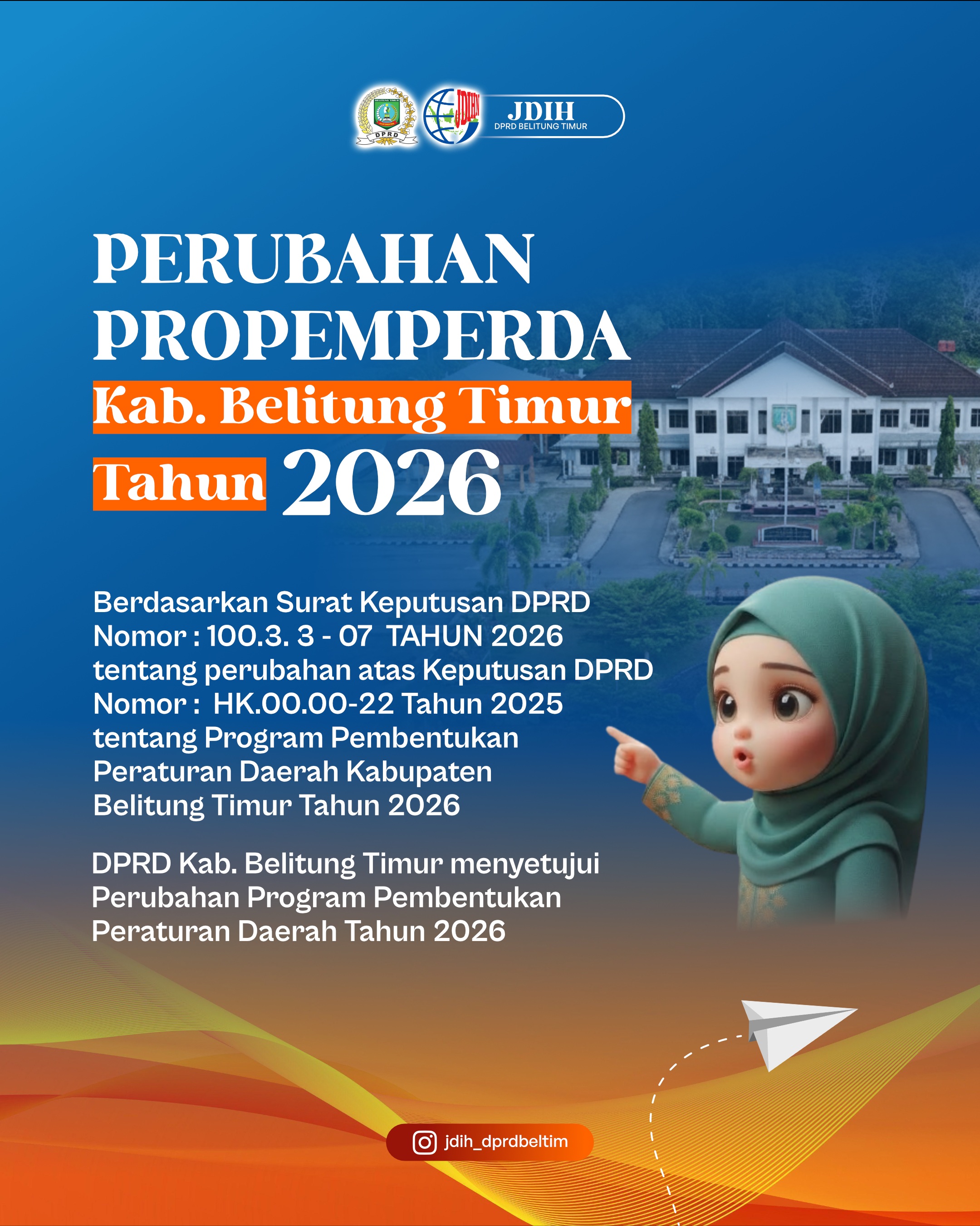PERUBAHAN PROPEMPERDA KABUPATEN BELITUNG TIMUR TAHUN 2026